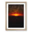 Striking Sunset Painting - Framed Print-56922761-56922762