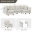 Canapé modulaire en U 6 pièces 6 pièces-47522009