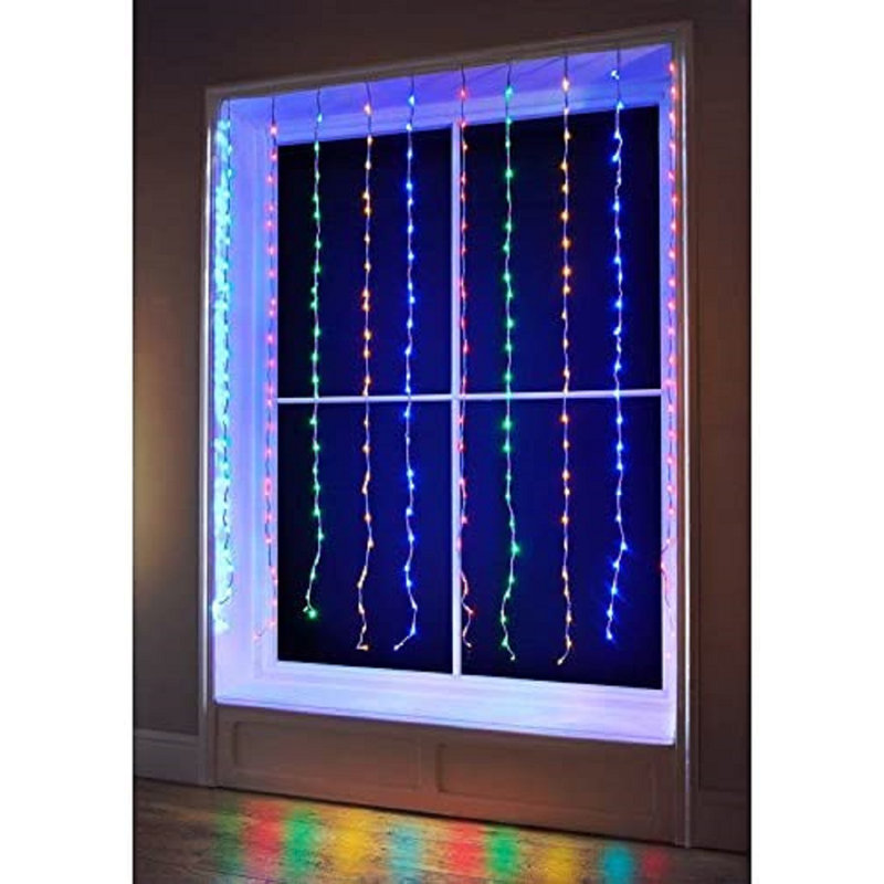 LED Indoor / Outdoor Net Lights, Green/Blue/Pink