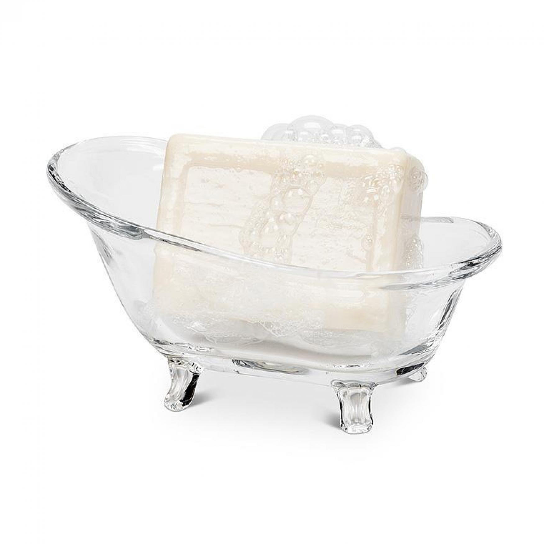 Orren Ellis Clear Bathtub Shaped Soap Dish | Wayfair