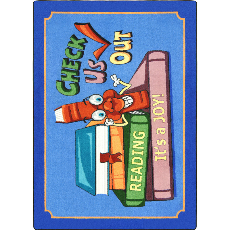 Tapis éducatif Check Us Out, Rectangle 7 pi 8 po x 10 pi 9 po