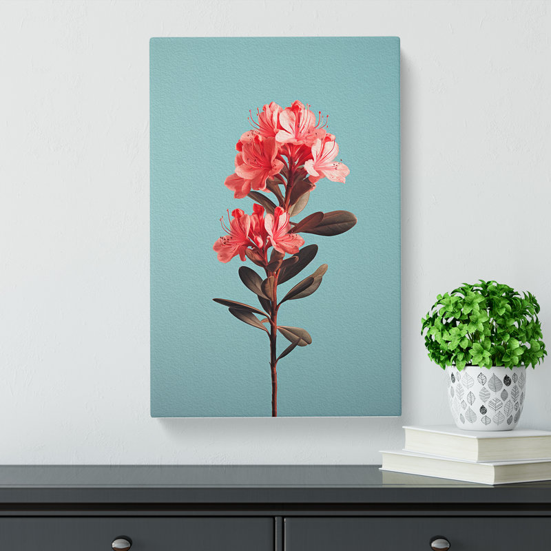 Rhododendron Minimalism No.2 - Wrapped Canvas