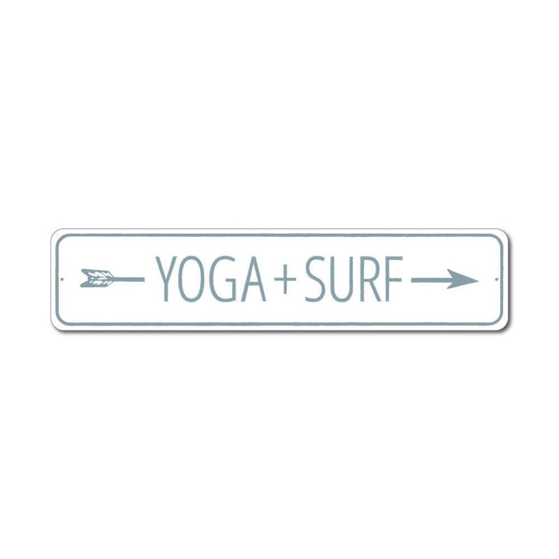 Plaque de yoga en aluminium, H 6 po x l 24 po x P 0,06 po