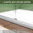 56"-60" W X 76" H Double Sliding Semi-Frameless Shower Door with 5/16"(8mm) Clear Tempered Glass-115864058