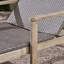 Chaise longue de patio en bois