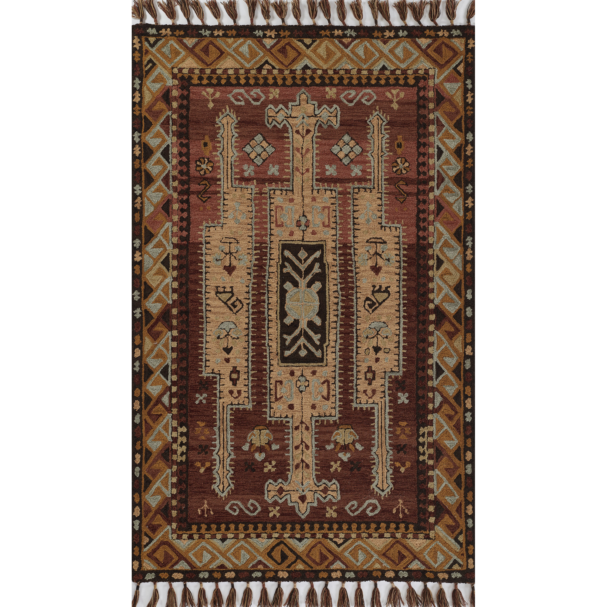 Valeta Handmade Wool Rug, Rectangle 7'6" x 9'6"