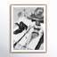 Woman Sunbathing With Chimpanzee Print by Getty Images-508911522-508911528