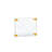 Floating Acrylic Wall Frame with Gold Stand Off Caps: 11" x 14" Graphic Size, Overall Frame Size: 15" x 18"