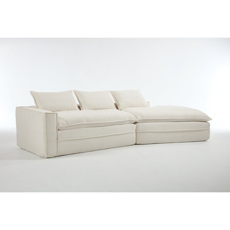 Canapé modulaire Modern, Tissu blanc
