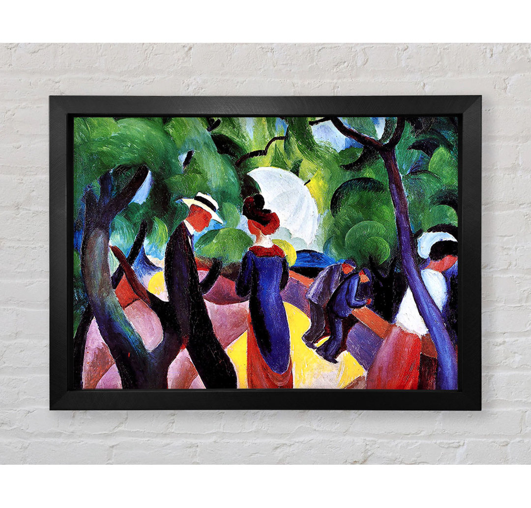 August Macke Promenade von August Macke - Einzelne Bilderrahmen Kunstdrucke