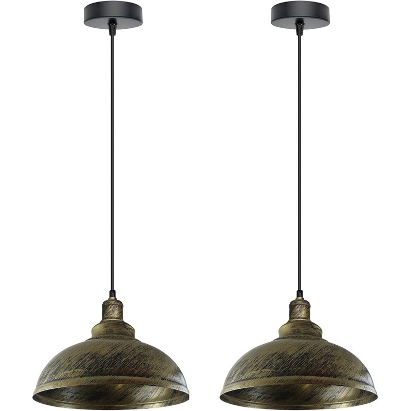 - Light Dome Pendant, Brushed Brass