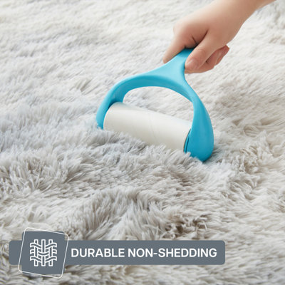 2X3 Ultra Soft Shag Rug – High-Pile Texture, Machine-Washable, Non-Slip Backing