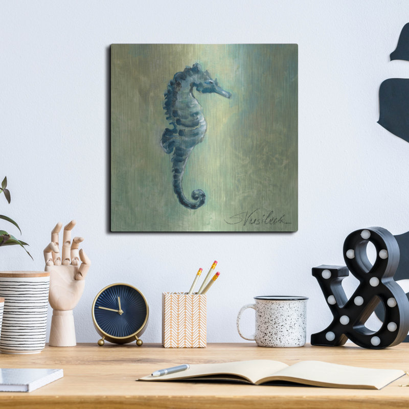 Indigo Sea Life I par Silvia Vassileva, H 12 po x l 12 po