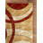 Wrought Studio™ Modern 2x7 Dark Red Circle Area Rug, Soft Hand-Carved Carpet for Indoor Living-172098718