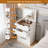 Multi-use Vanity Desk With Led Mirror, Storage Stool & Drawers, Convertible Makeup Dresser, Nightstand & Workstation For Bedroom, White