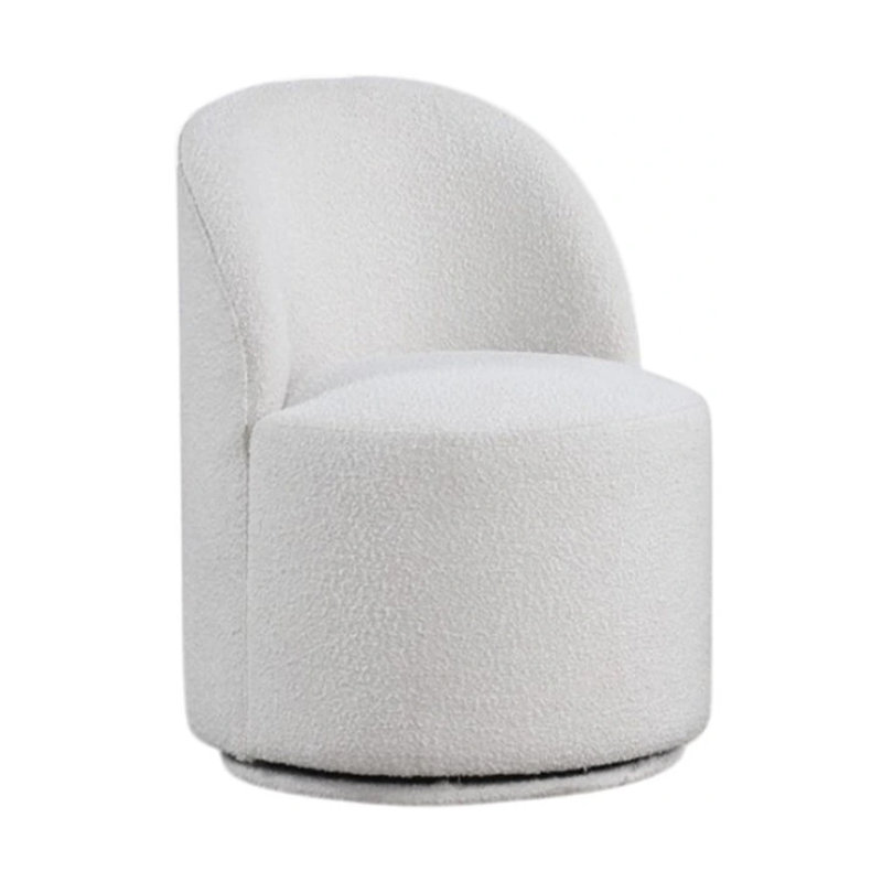 Chaise de salle à manger pivotante Ager, Blanc