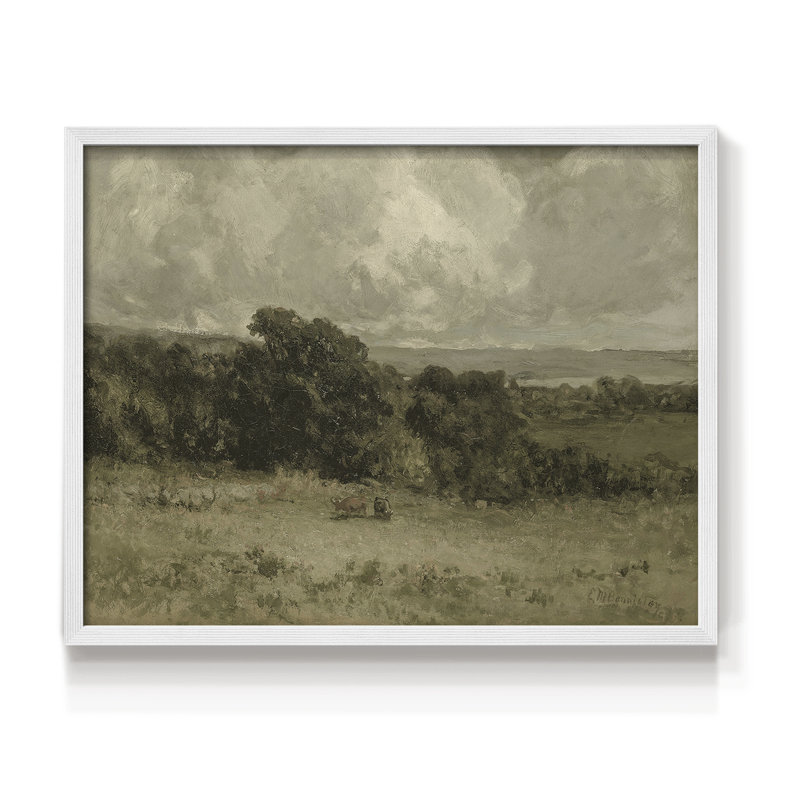 Paysages rétro-DCCI-impression encadrée - réaménageable, H 22 po x l 28 po, Blanc