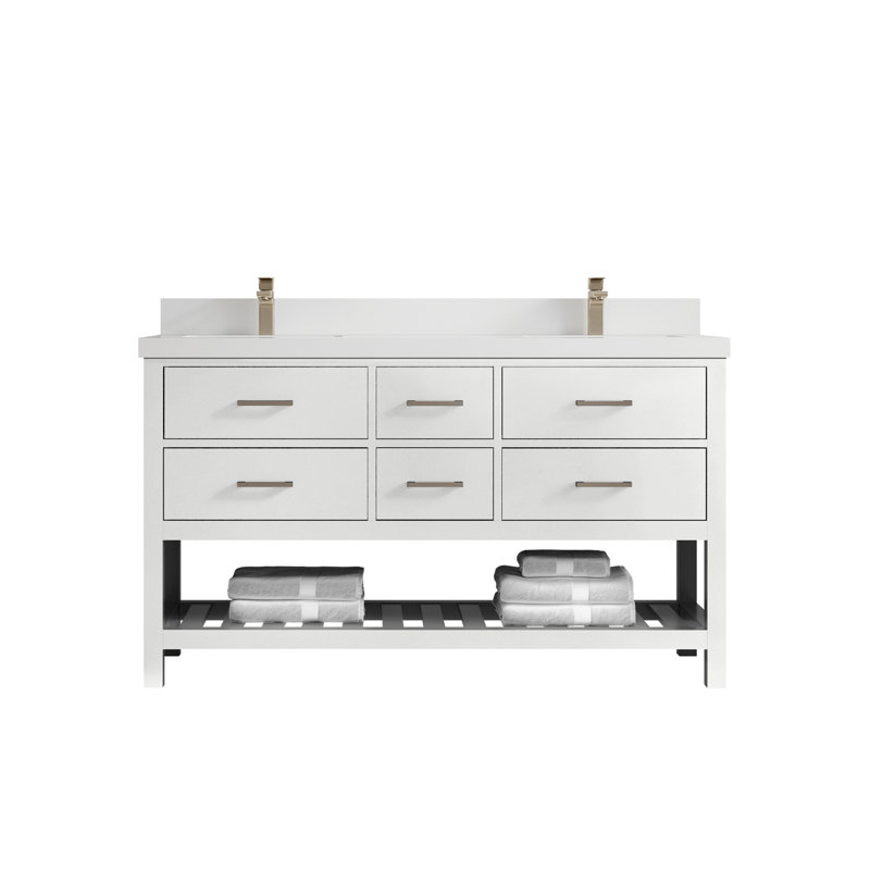 Ensemble de meuble-lavabo double 60 po Parker, WWCL1558