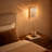Gold Wall Sconce with Textured Glass Shade