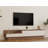 Modern TV Stand with Multiple Shelves, Atlantic Pine & White, 63.0 x 13.8 x 13.8 inches | 100% Melamine Coated Particle Board, Thickness: 0.7 inches | Stylish Design for Additional Storage in Living Room or Entertainment Area