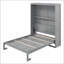 Lit escamotable double pleine grandeur avec tablettes