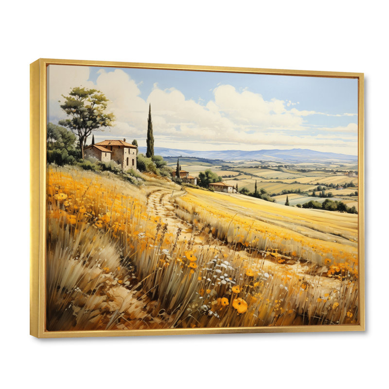 Singric Grèce Thessalian Serenity I - reproduction, 30" H x 40" W, Cadre flottant doré