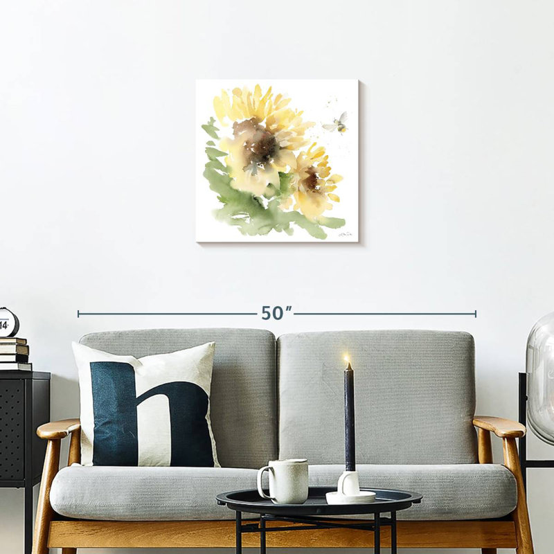 Harnek pré de tournesols II, H 20 po x l 20 po