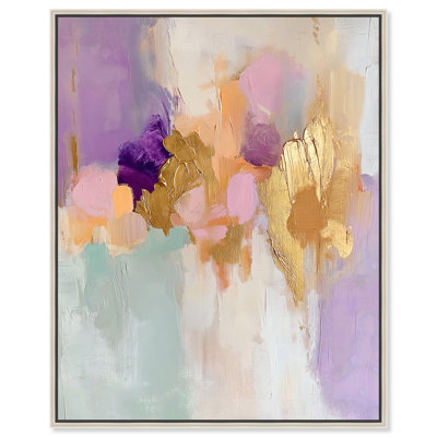 Toile dorée et mauve II, reproductions pastel sur toile par Art Remedy