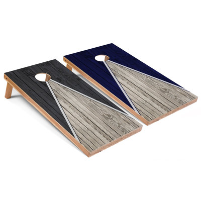 2' x 4' Pyramid Themed Cornhole Boards with LED Lights