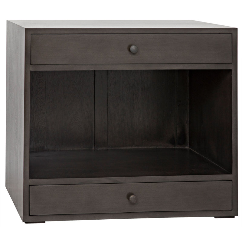 Table de bout avec rangement Sumiko, H 27,5 po x l 30 po x P 18 po