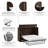 Arlex Murphy Cabinet Bed with Mattress-95755072-95755074