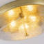 Plafonnier encastré 3 lumières à grain grossier en verre à grain grossier 3 lumières-1513397153