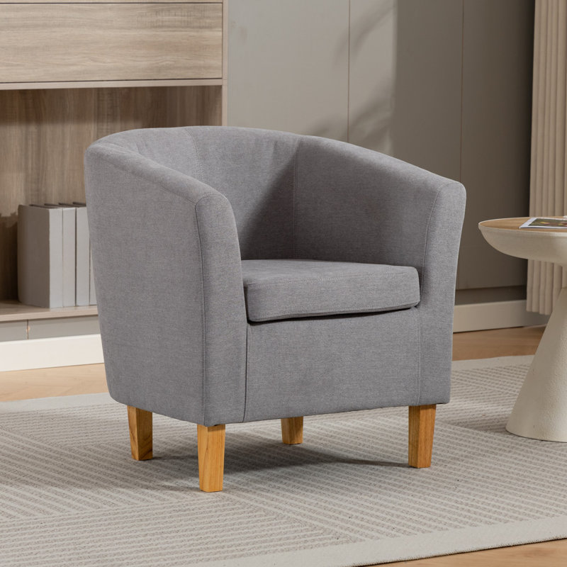 Upholstered Armchair, Grey