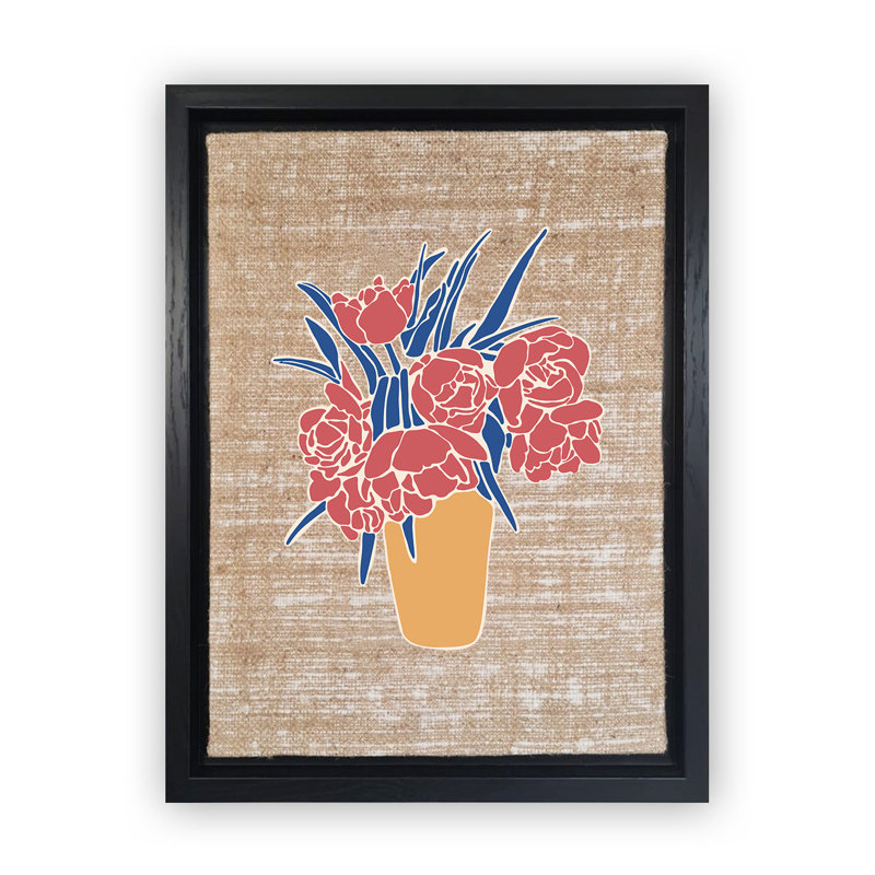 Peinture décorative sur toile, H 26 po x l 18,1 po, Noir