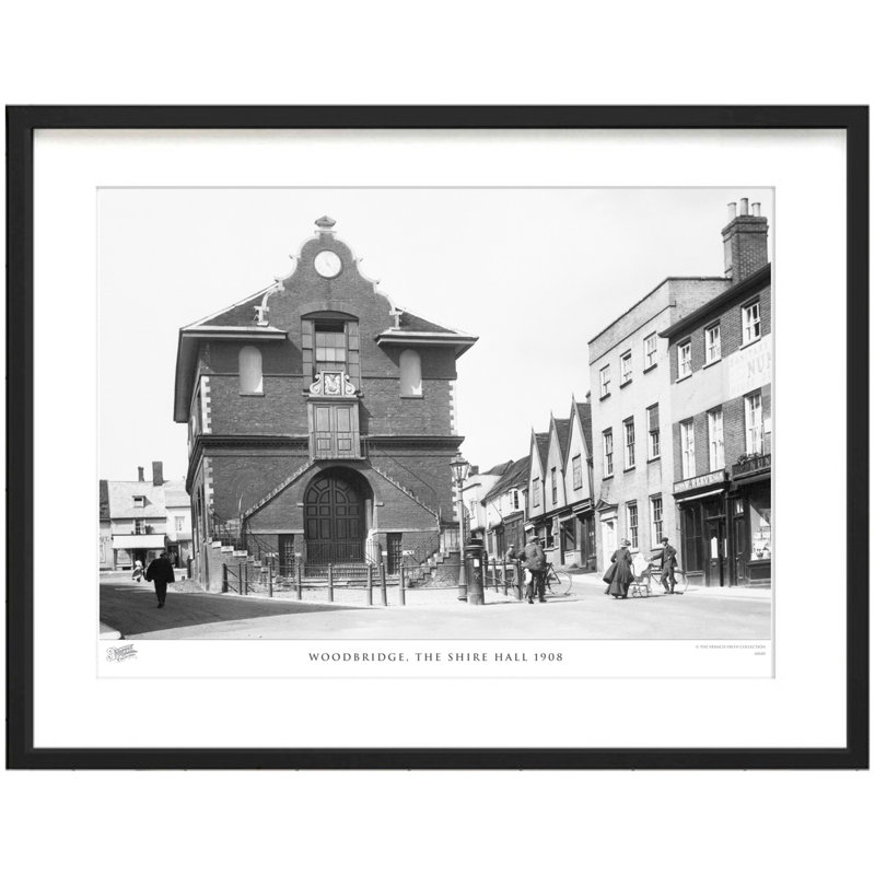Woodbridge, The Shire Hall 1908 by Francis Frith - Single Picture Frame Print, 60cm H x 80cm W  x 2.3cm D