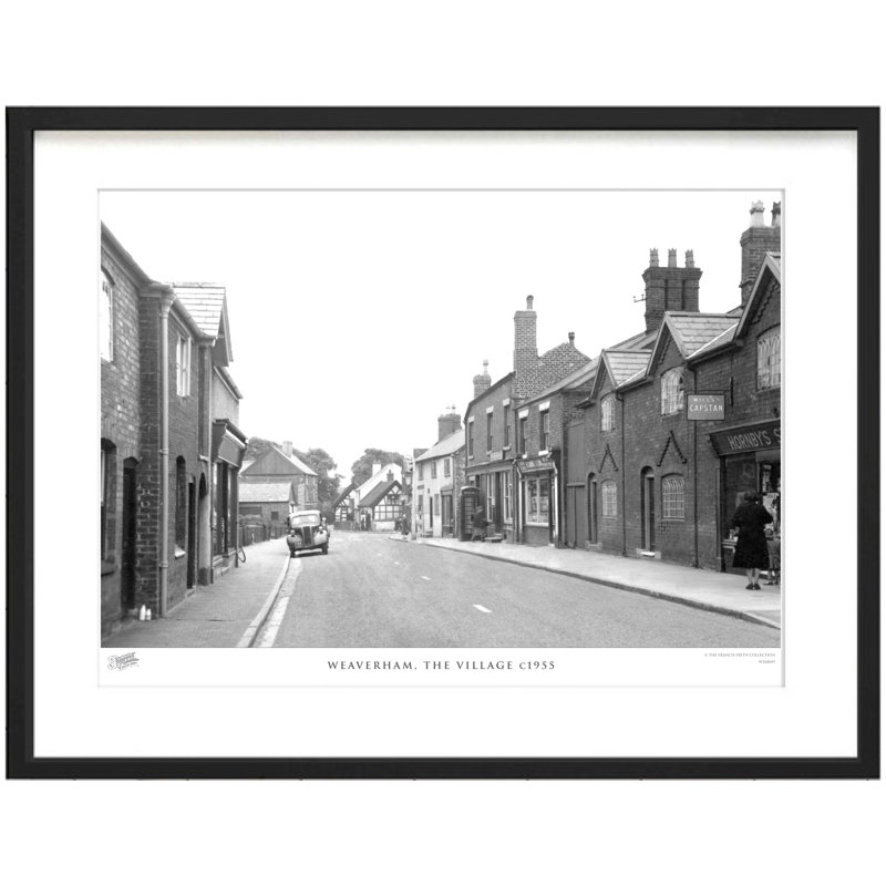 Weaverham, The Village C1955 - Single Picture Frame Print, 60cm H x 80cm W x 2.3cm D
