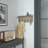 Nariaki Wall Mounted Solid Pine Wood Storage Rack with Upper Shelf and 5 Hanging Hooks-2027361638