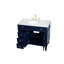 Rivers 40" Free-Standing Single Bathroom Vanity Set with Marble Vanity Top-1632609932