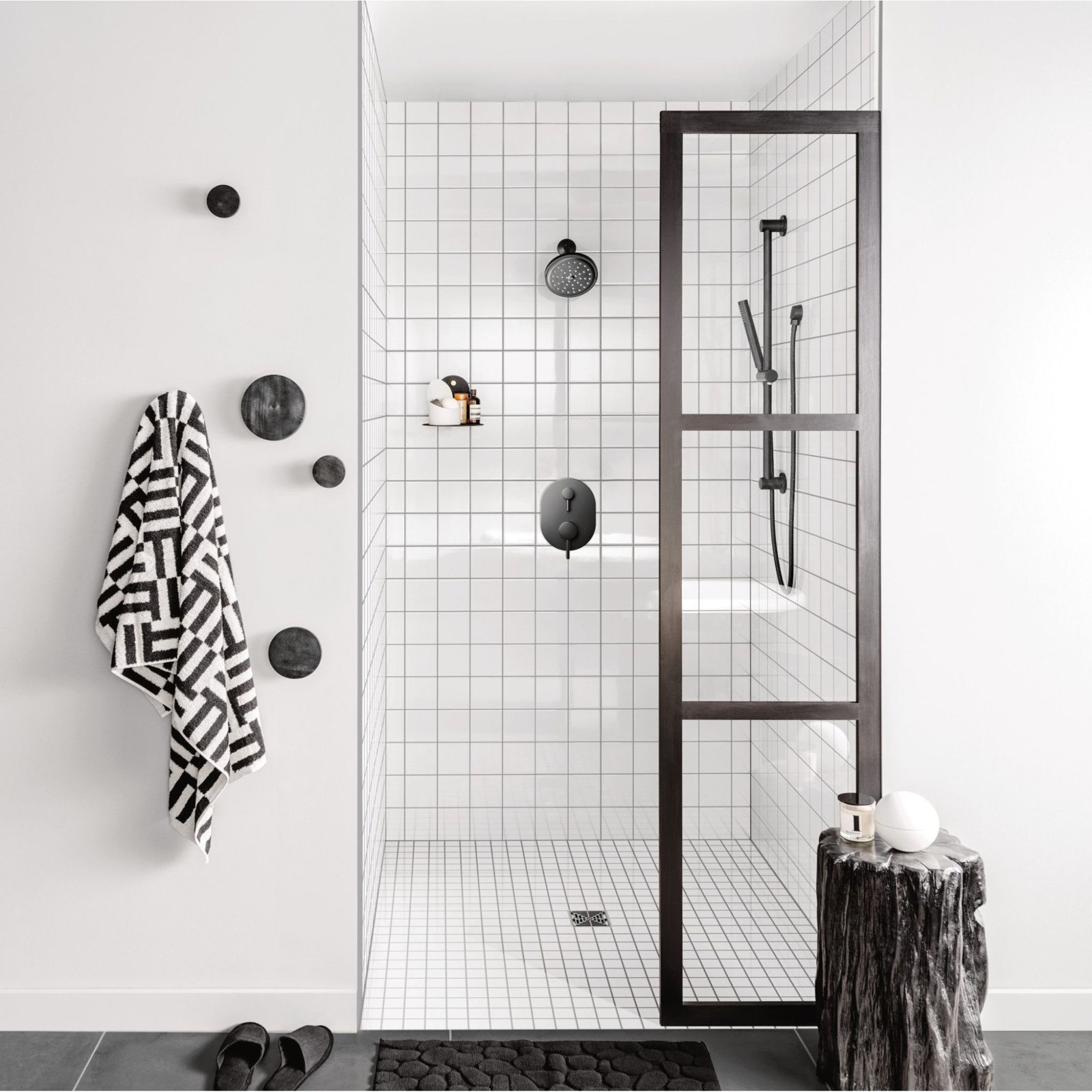 Align M-CORE 3-Series 2-Handle Shower Trim With Integrated Transfer Valve, Valve Required, Matte Black