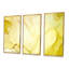 «Yellow Ink Art Fluid Landscape», reproduction de cadre flottant sur toile 3 pièces-1606573953-1606573955