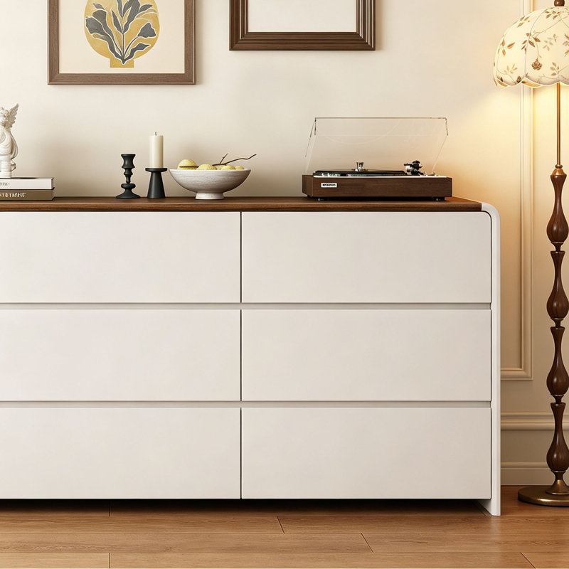 Commode de rangement moderne et simple, H 33,46 po x l 62,99 po x P 15,75 po