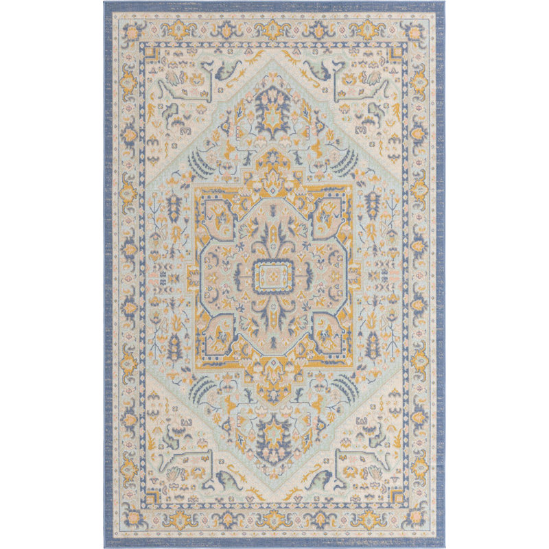 Matthei Oriental Indoor Rug, Rectangle 5' x 8'
