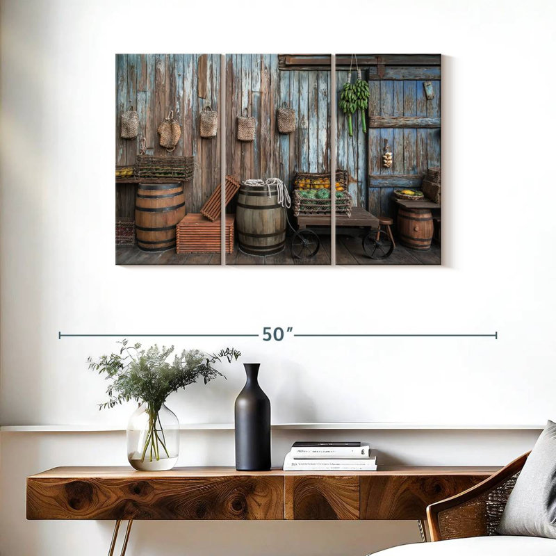 Lilie Rustic Fruit Stands, 24" H x 38" W