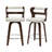 Deshunda Swivel Upholstered Counter Stool with Solid + Manufactured Wood Frame (Set of 2)-927549664