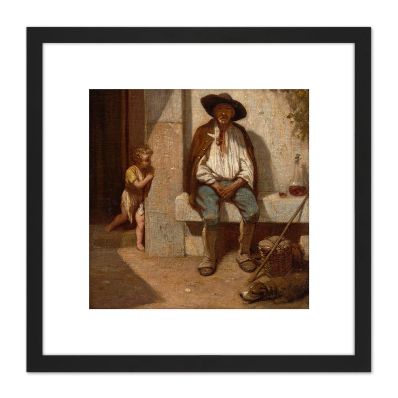 Italian Peasant 1842 by Alexandre Gabriel Decamps - Single Picture Frame Print