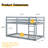 Twin Over Twin Solid Wood Bunk Beds With Ladder-671389105