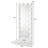1Pc Glam Tall Lighted Mirror With Drawer Box Beveled Mirror Crystal Knob Glossy  Finish Vanity (Includes Mirror Only)