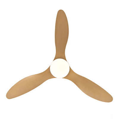 Ventilateur de plafond de 42 pouces avec lumière, conception encastrée ultra-mince, 3 pales en plastique ABS, télécommande incluse, réglage à 6 vitesses, moteur à courant continu réversible, fonctionnement silencieux, idéal pour les chambres à coucher, intérieur / extérieur