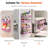 4 Pack Magnetic Spice Rack Organizer, Pink