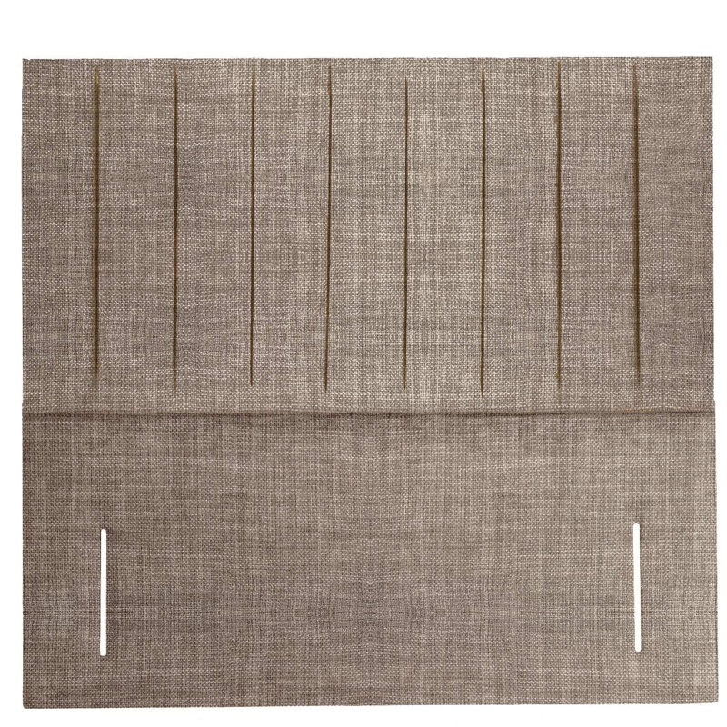 Marita Upholstered Headboard, 100% Linen, Biscuit, Super King (6')